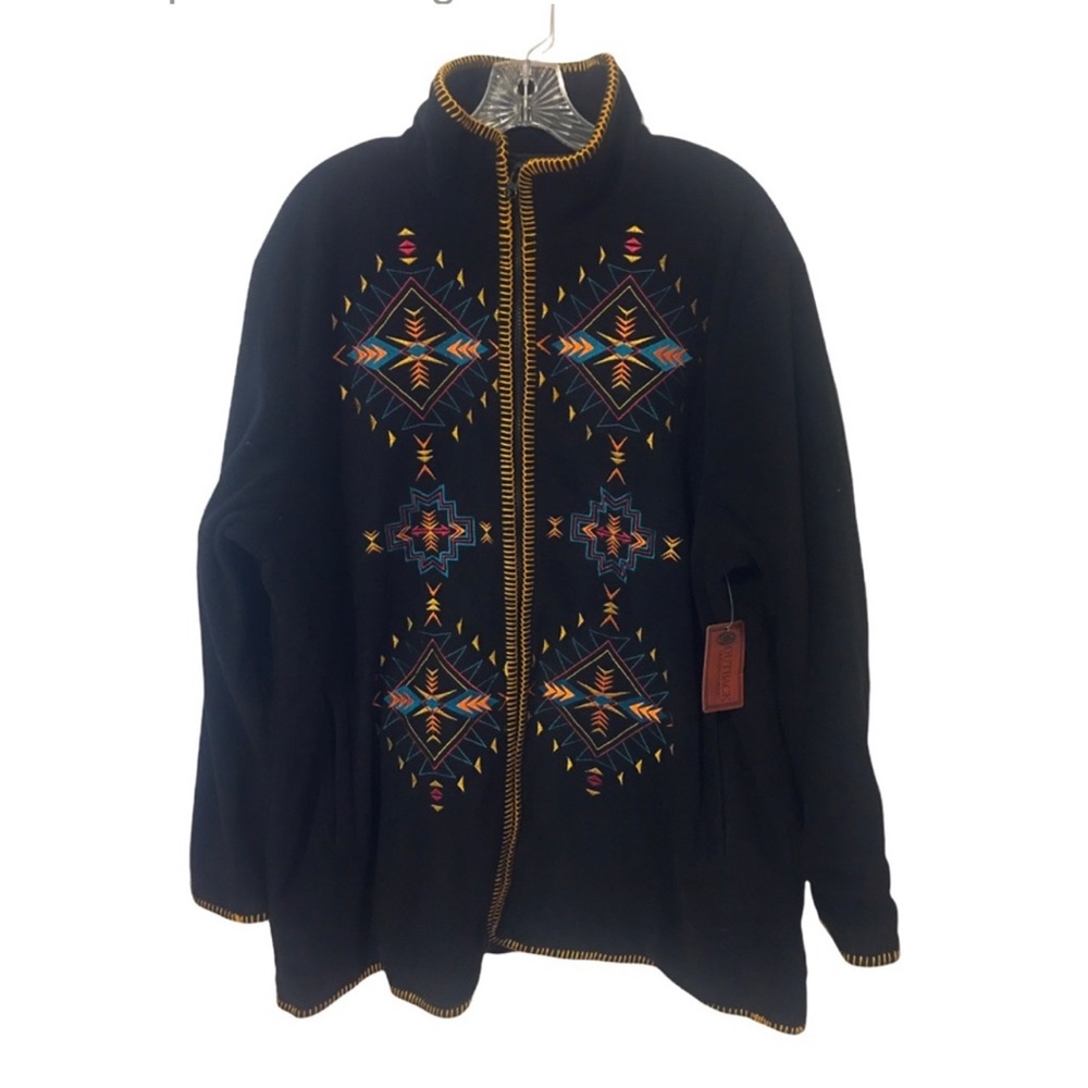 Outback Trading Co Womens Black Jacket Size 3X NWT
